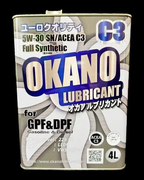 Okano Fully Synthetic SN 5W-30 — 1L
